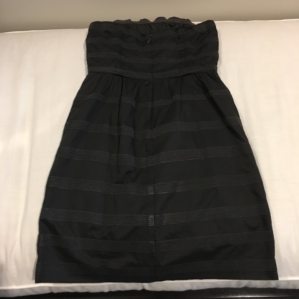 NWT charcoal gray JCrew strapless dress